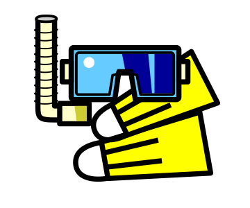 天然ビーチとアミューズメント